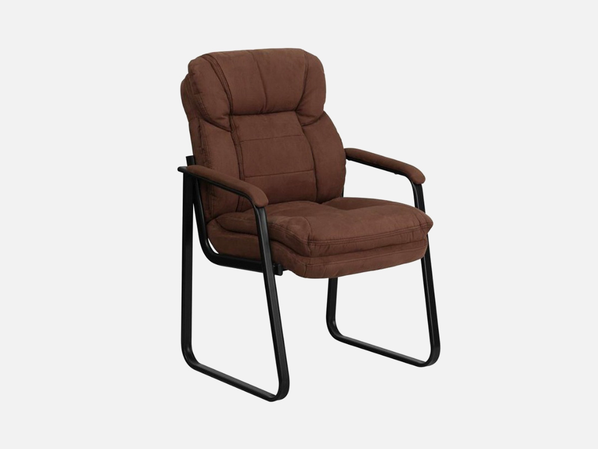 Skyline Decor Microfiber Executive Side Reception Chair