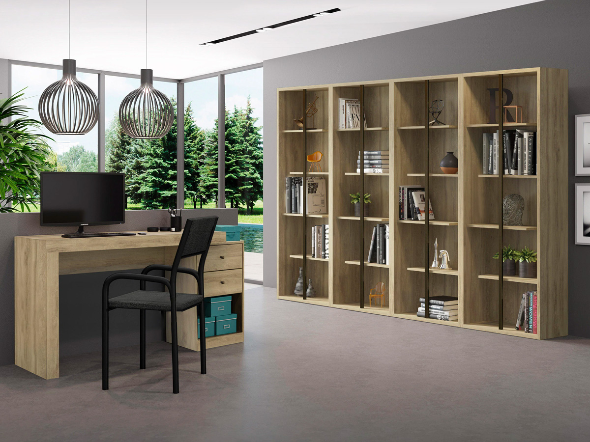 Trio Supply House Standard 5-Tier wooden bookcase