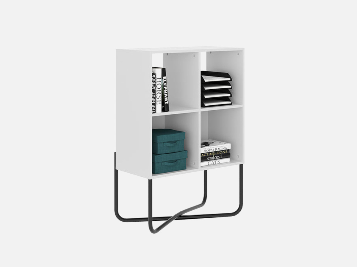 Trio Supply House Modern Geometric Bookcase