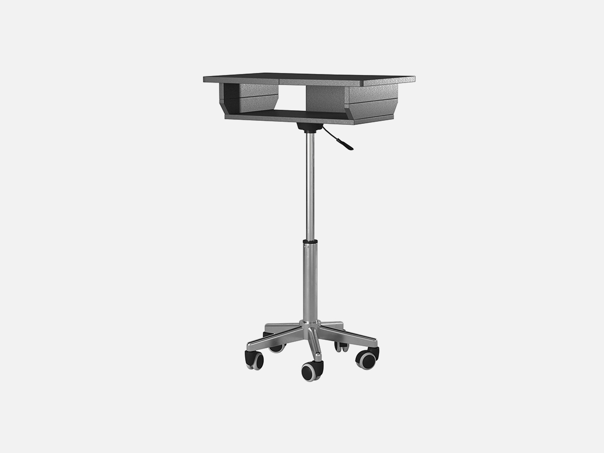 Trio Supply House Folding Table Laptop Cart: Graphite