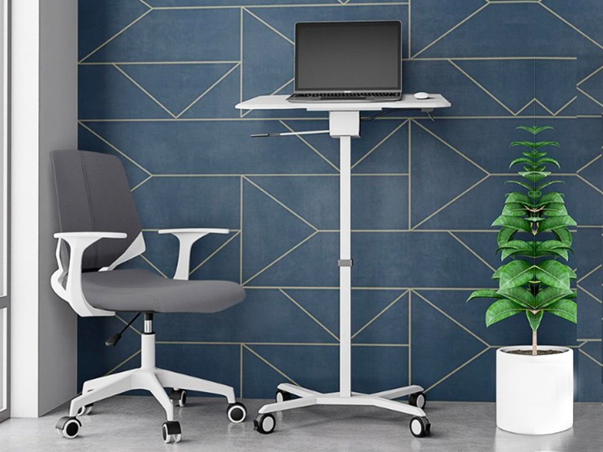 Trio Supply House Sit to Stand Mobile: Laptop Computer Stand