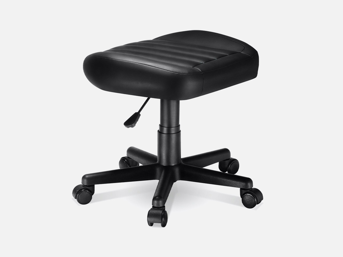 EUREKA ERGONOMIC Height Adjustable Rolling Ottoman: Office Footrest
