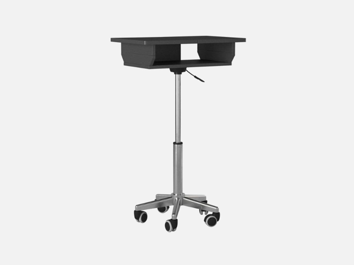 Techni Mobili Folding Table Laptop Cart, Graphite