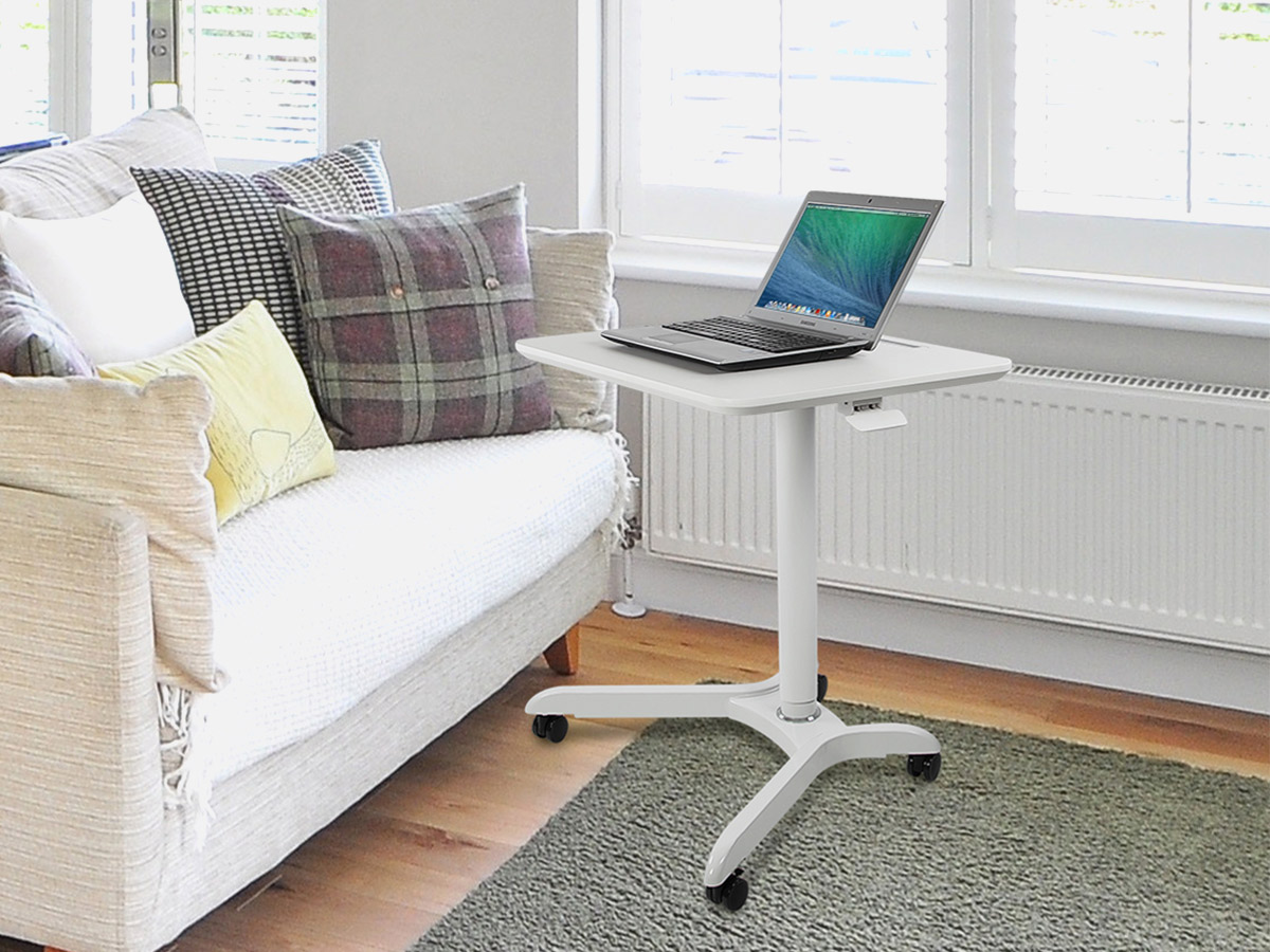 Mount-It! Sit/Stand Mobile Laptop Cart