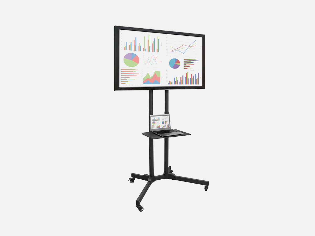 Mount-It! Adjustable Mobile TV Cart: 32"- 65"