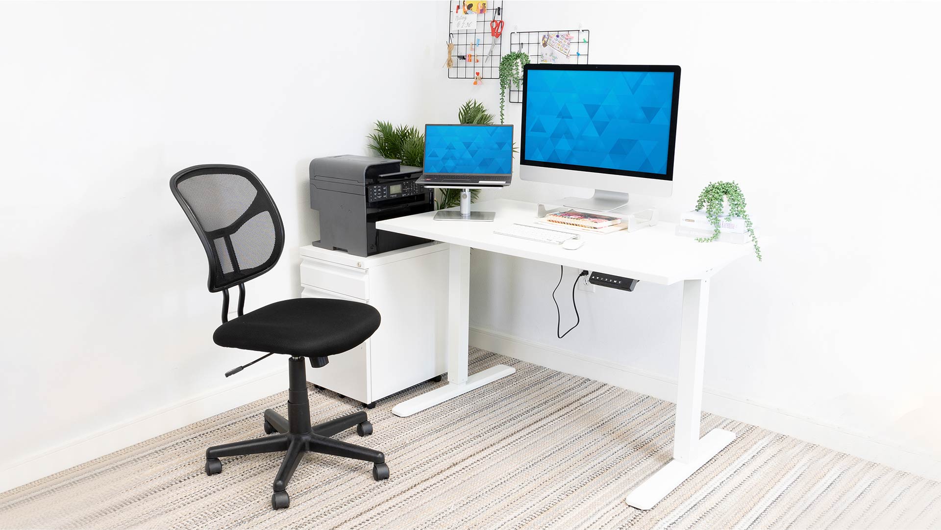 Mount-It! Compact Desk by Mount-It!: Sit-Stand Reminder