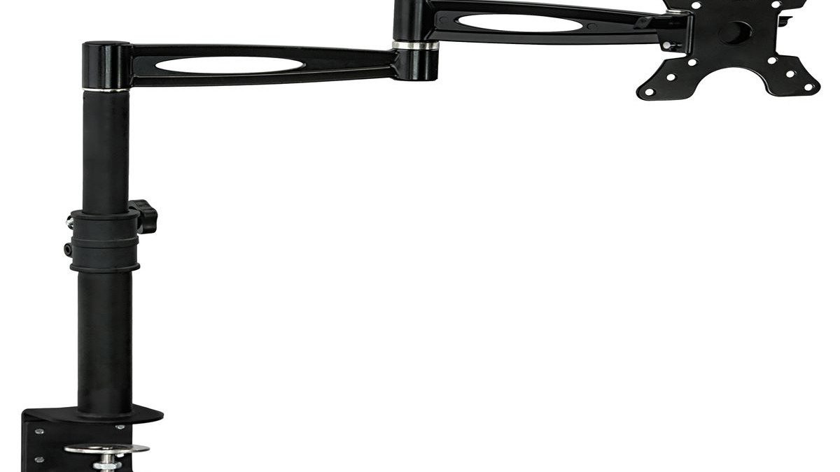 MountIt! Full Motion Single Monitor Desk Mount