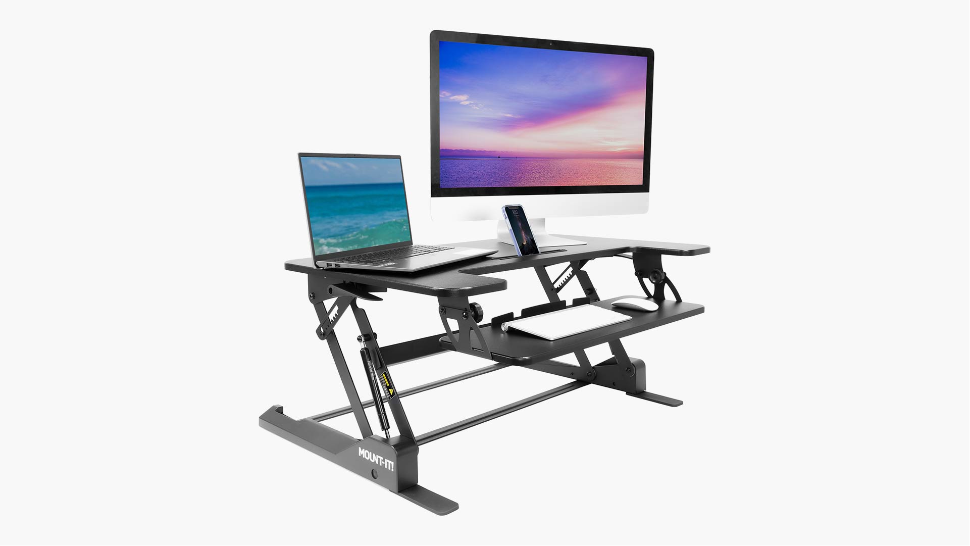 Mount-It! Standing Desk Converter with Gas Spring